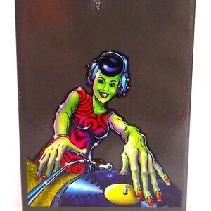 EMEK Pop Art Print Refrigerator Magnet DJ Girl